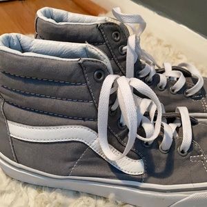 Gray high top vans